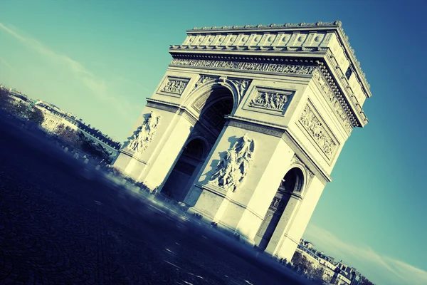 Pohled na arc de triomphe — Stock fotografie