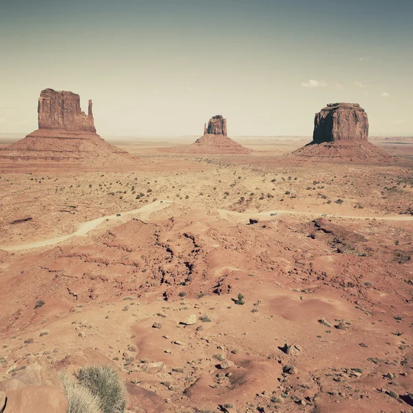 View of famous landscape of Monument Valley — Stock Photo, Image