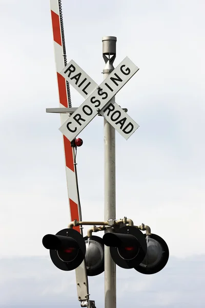 Cruzamento ferroviário — Fotografia de Stock