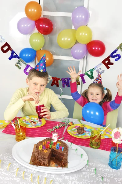 Big funny birthday party — Stock Photo, Image