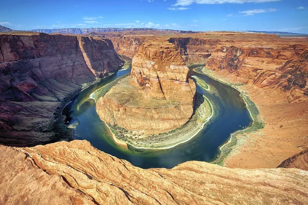 Vue horizontale sur le célèbre virage de Horse Shoe — Photo