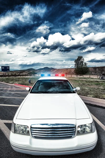 Policejní auto — Stock fotografie