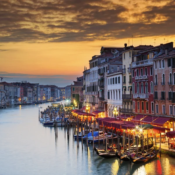 Gün batımında ünlü grand canal — Stok fotoğraf