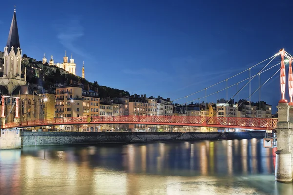 Vue célèbre du saone de la rivière — Photo