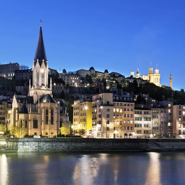 Vista famosa de Lyon — Fotografia de Stock