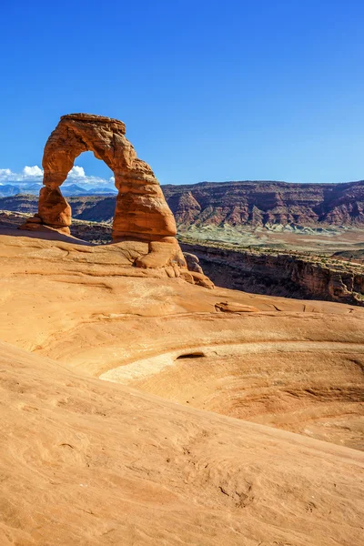 Vista do Arco Delicado ao pôr do sol — Fotografia de Stock