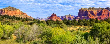 Panoramic view of famous red rock clipart