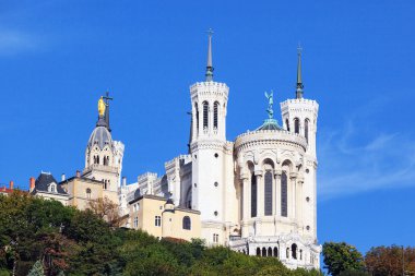 Basilica of Notre-Dame de Fourviere in Lyon clipart