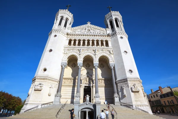 Famous Basilica of Notre-Dame de Fourviere — Stock Photo, Image