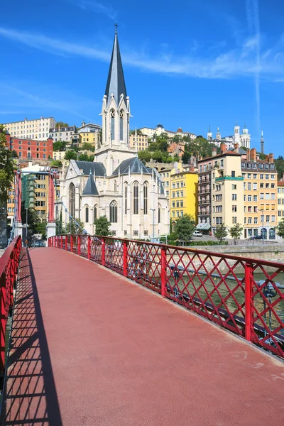 Vista de Lyon cidade — Fotografia de Stock