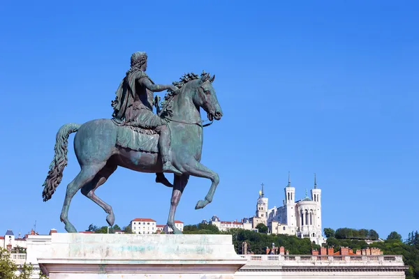 Statua di Luigi XIV a Lione — Foto Stock