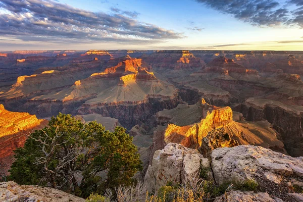 Vista horizontal do Grand Canyon — Fotografia de Stock