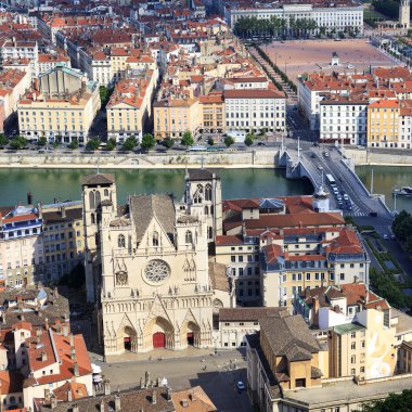 notre dame de fourviere Bazilikası'nın tepesinden