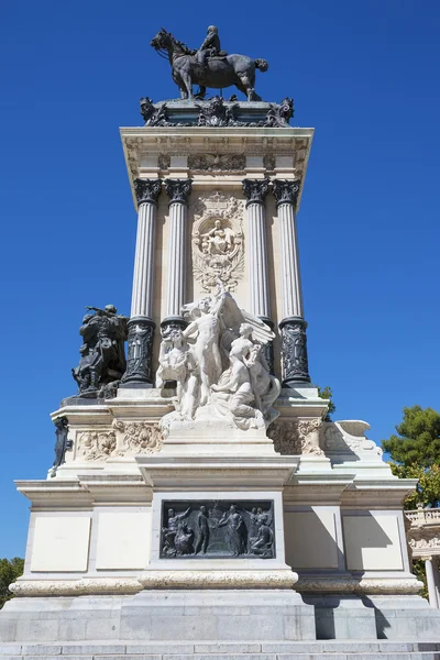 Monument in memory of King Alfonso XII — Stock Photo, Image