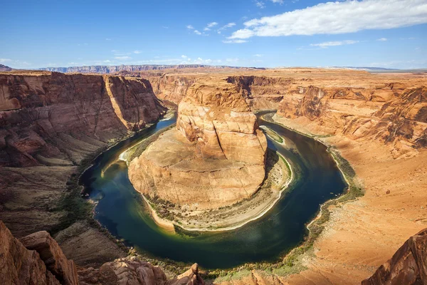 Poziomy widok nad horseshoe bend — Zdjęcie stockowe