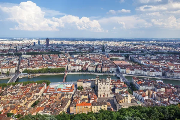 A vista mais famosa de Lyon — Fotografia de Stock