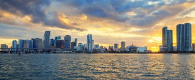 Miami, panoramic view clipart