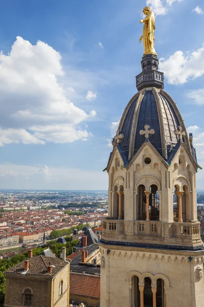 Desde lo alto de la Basílica de Nuestra Señora de Fourviere — Foto de Stock