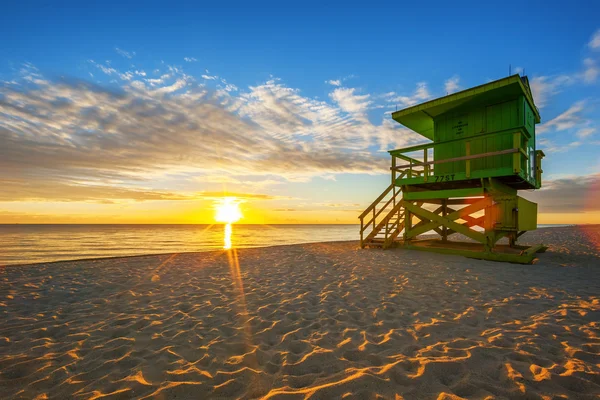 Beroemde miami south beach zonsopgang — Stockfoto