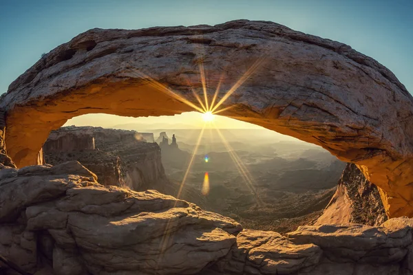 Mesa arch, special photographic processing — Stock Photo, Image
