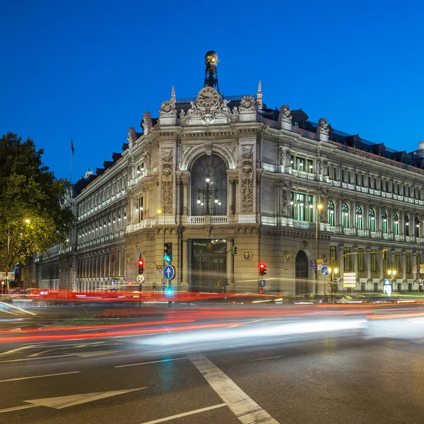 Famous Gran via street in Madrid — Stock Photo, Image