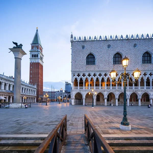 San marco square på morgonen — Stockfoto