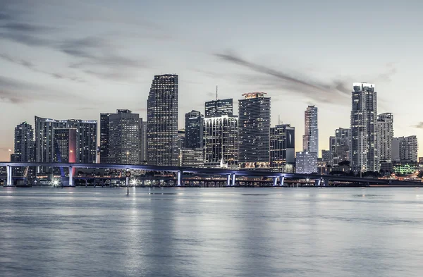 Berömda staden i miami, special fotografiska bearbetning. — Stockfoto