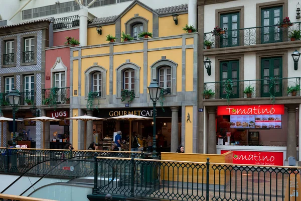 Porto Portugal August 2021 Interior Catarina Shopping Mall Catarina Oldest — Stock Photo, Image