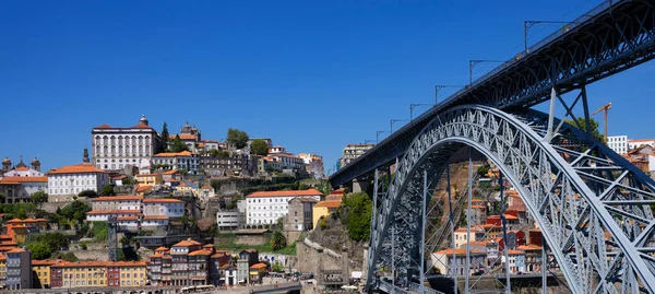 Portekiz Porto Daki Ünlü Köprünün Görüntüsü — Stok fotoğraf