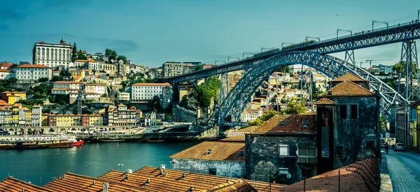 Vista Del Famoso Puente Oporto Portugal — Foto de Stock