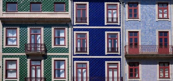 Colorida Fachada Tradicional Oporto Portugal Europa — Foto de Stock