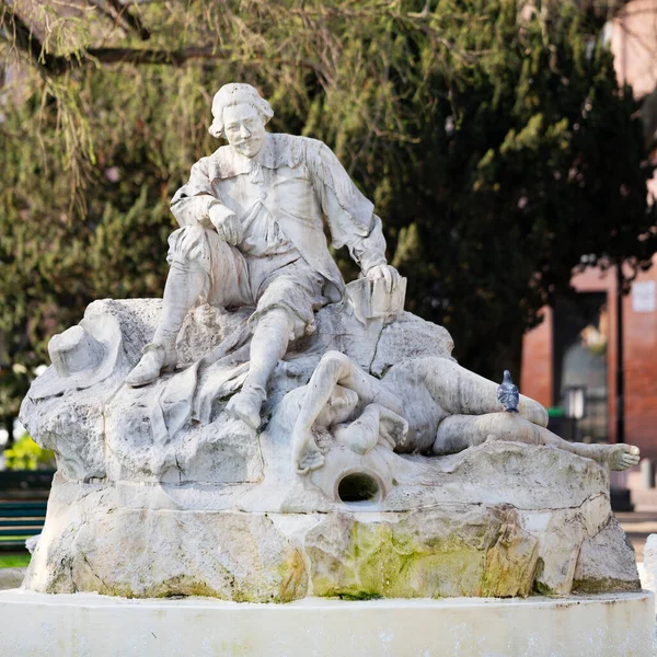 Brunnen Auf Dem Wilson Platz Toulouse Frankreich — Stockfoto