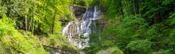 Large View Cascade Herisson France Europe — Zdjęcie stockowe