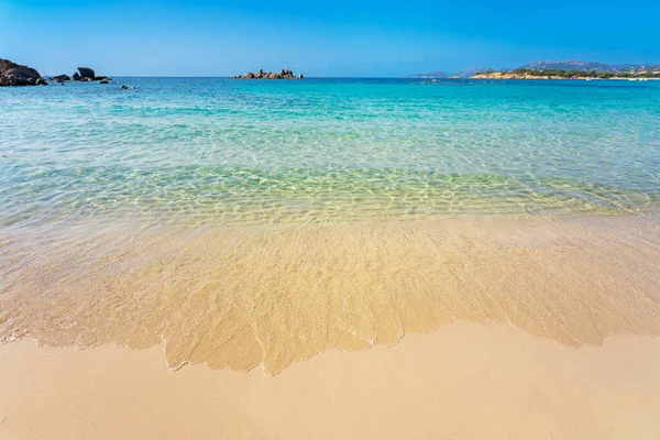 View Famous Palombaggia Beach Porto Vecchio Corsica — Foto de Stock