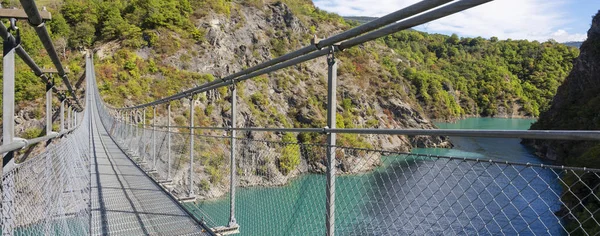 Utsikt Över Himalayiska Gångbron Över Drac Nära Monteynard Frankrike — Stockfoto