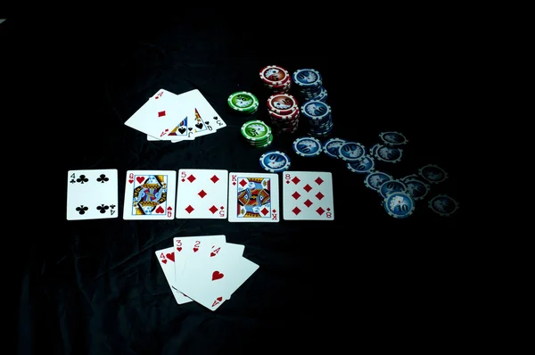 Jogo de poker — Fotografia de Stock