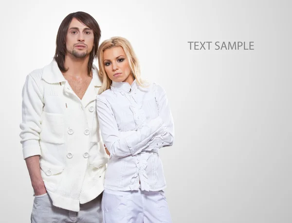 Fashionable couple — Stock Photo, Image
