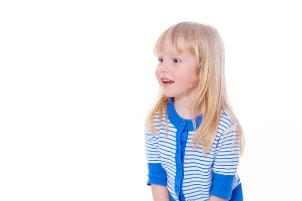 Portrait of a cheerful little girl — Stock Photo, Image