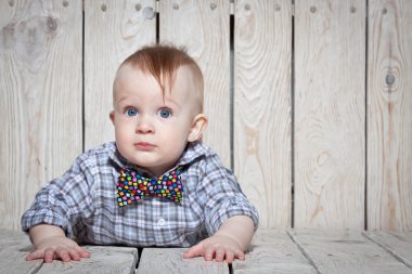 şık komik küçük çocuk