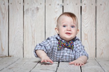 şık komik küçük çocuk