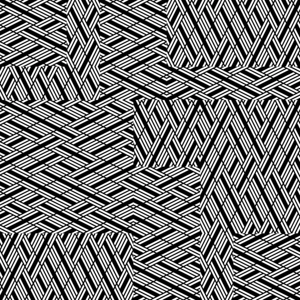 Nahtlose Vektortextur Mit Monochrom Segmenten — Stockvektor