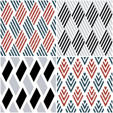 Aynı pakette 4 farklı vektör deseni (eps). Bir kalıp ödenir ve üçü ücretsizdir (beyaz bölme çizgileri))