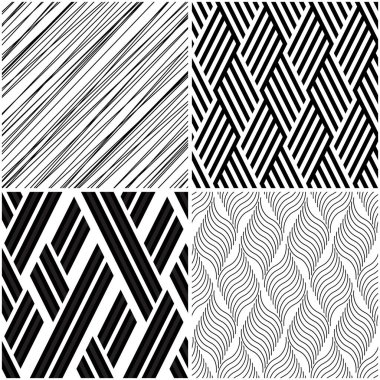 Aynı pakette 4 farklı vektör deseni (eps). Bir kalıp ödenir ve üçü ücretsizdir (beyaz bölme çizgileri))