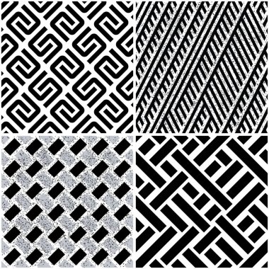 Aynı pakette 4 farklı vektör deseni (eps). Bir kalıp ödenir ve üçü ücretsizdir (beyaz bölme çizgileri))