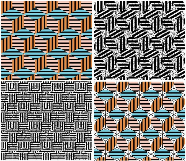 Different Vector Patterns Same Package Eps One Pattern Paid Free Stock Vector