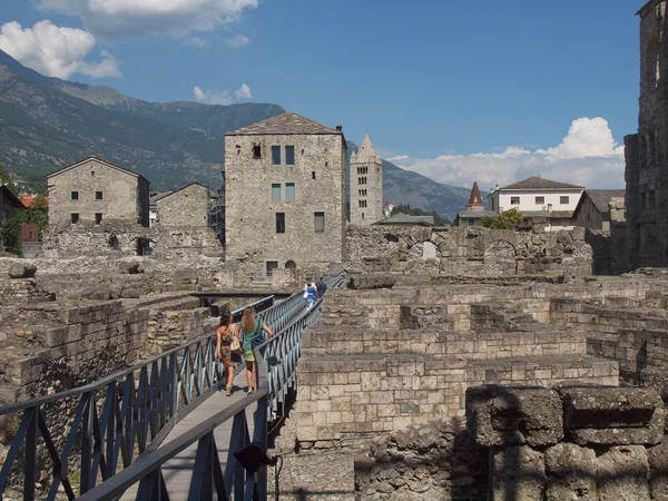 Roman Theatre Aosta — Stock Photo, Image