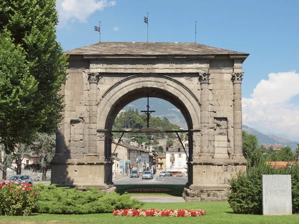 Arch of August Aosta — Stock Photo, Image