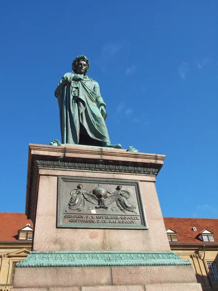 Estátua de Schiller, Estugarda — Fotografia de Stock