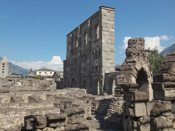 Roman Theatre Aosta — Stock Photo, Image