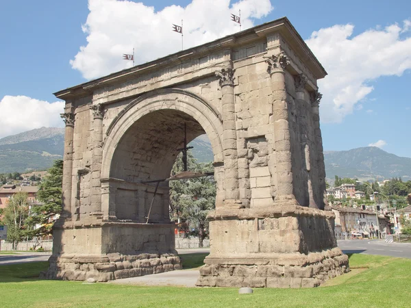 Arch of August Aosta — Stock Photo, Image